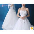 Adult Cheap Luxury Applique Wedding Dresses Under 100 With Long Chapel Train